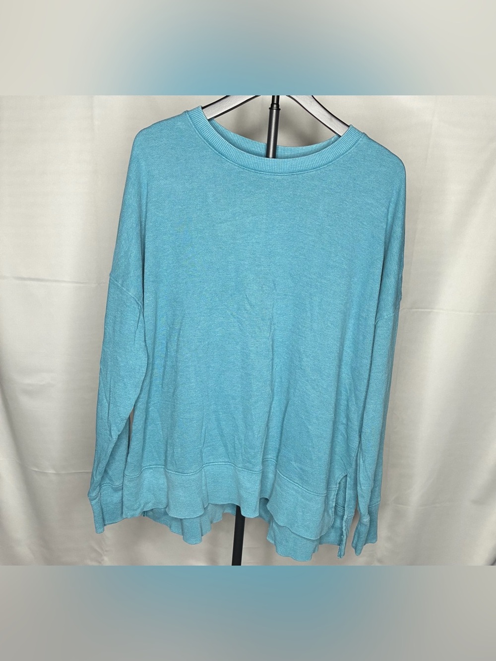 Light Blue Women's Pullover Sweatshirt